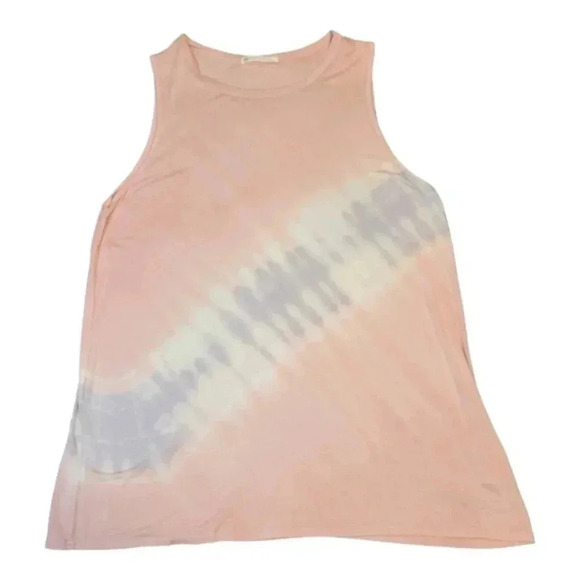 FSL Apparel Sleeveless Tunic Pink Purple Tie Dye Medium - Picture 1 of 3